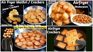 4 Airfryer Snacks Recipes  Air Fryer Namkeen Snacks  Airfryer Recipes [upl. by Yelekalb]