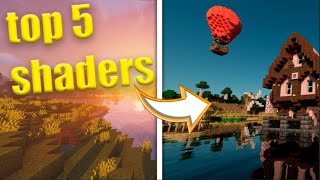 🌵TOP 5 MELHORES SHADERS DO MINECRAFT BEDROCK EDITION 121 Atualizado [upl. by Havelock]