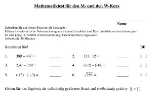 Studienkolleg München MWMathetest 2020 Nr 1 bis 14 [upl. by Settle]