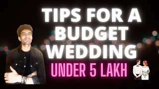 Wedding Under 5 Lakhs Tips to Plan Wedding on Budget [upl. by Atsylak789]