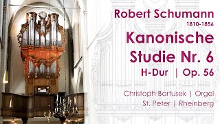 Robert Schumann 18101856  Kanonische Studie Nr 6 HDur op 56 [upl. by Clarke662]