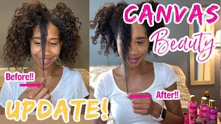 CANVAS HAIR GROWTH SERUM ONE MONTH UPDATE  CANVAS BEAUTY BRAND PRODUCT REVIEW  Gabrielle Ishell [upl. by Cristie]