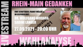 Wahlanalyse mit Dr Wolfgang Wodarg amp Sabine Langer [upl. by Anaibib]