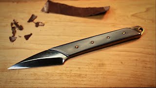 Knife Making  Kiridashi with Anodized Handle [upl. by Drof540]