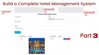 Build a Hotel Management System in Laravel 11 Part 3  Full Project Tutorial [upl. by Umeh404]