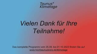 Taunus Klimatage 2023 Vortrag quotHeizung kaputt  Was tun 2024quot im Kino Kronberger Lichtspiele [upl. by Yuk]