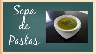 Como hacer una sopa de pastas Recetas de sopa Recetatube [upl. by Bortman]