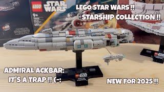 LEGO Star Wars 75405 Midi Scale Home One Stracruiser Early Review [upl. by Jasmina419]