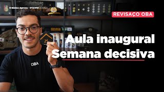 Dia 00 Aula Inaugural  Live  REVISAÇO OBA SOLDADO PMMG 2025 [upl. by Svensen754]