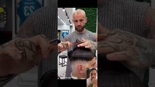 💈✅ESTRUCTURA DE CORTE CON TIJERA ARRIBA PASO A PASO💈✅ barbershop [upl. by Aihsyak]