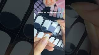 Gel nails in sticker form nailart nails manicure nailtutorial gelnails nailpolish acrylics [upl. by Dove375]