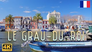 Le Grau du Roi 🇫🇷 🦩 Maritime town Le Phare de lEspiguette Beach Mediterranean walk tour 4K [upl. by Vil625]