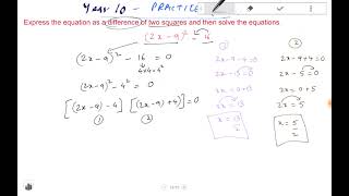 Math Year 10  quadratic equation using null factor  solve complex 3 step problems [upl. by Brockie]