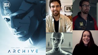 Stacy Martin amp Theo James on creating the heart of AI scifi movie Archive [upl. by Valonia]