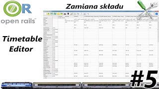 Open Rails  5 Poradnik quot Timetable Editor  Zamiana składu quot [upl. by Nnod]