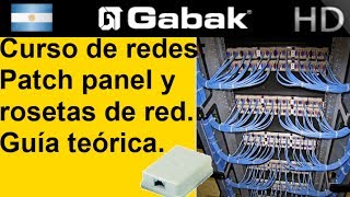 Patch panel y rosetas de red Guía teórica Curso de red [upl. by Tare374]