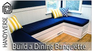 How to Build a Dining NookBanquette  Budget Renos 01 [upl. by Nnaegroeg]