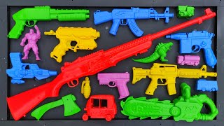 Membersihkan Nerf Ak47 Assault Rifle Shotgun Sniper Rifle Glock Pistol M16 Nerf gun Eps 101 [upl. by Kiele38]