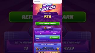 New version winzo diwali gift 50 rupees shorts winzo money giveawayindia megaprizes luckydraw [upl. by Milore933]