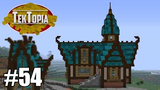 TekTopia 54  Huge Library Minecraft Villager Mod [upl. by Range273]