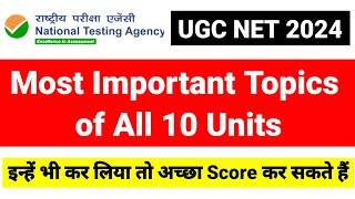 💥Most Important Evergreen Topics of all 10 Units UGC NET Paper 1  UGC NET Dec 2024 UGC NET MENTOR [upl. by Nipha]