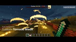 Custom Tornado Blade Item  ExecutableItems  Minecraft [upl. by Hayimas303]