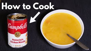 How to Cook Campbells Chicken Noodle Soup [upl. by Natsirk]