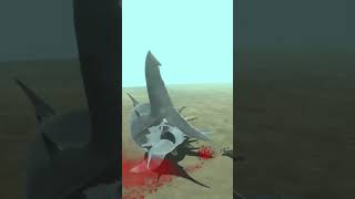 Horned Lizard VS Mutant Megalodon Fight Battle  Animal Revolt Battle Simulator [upl. by Eelak471]