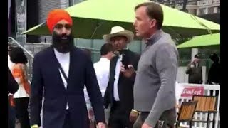 Jagmeet Singh applauds brother for confronting mans racism at MuslimFest [upl. by Lanahtan]