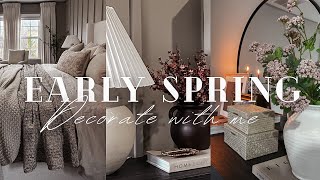 Decorate with me  Bedroom Refresh  Early Spring decor 2024 [upl. by Joly]