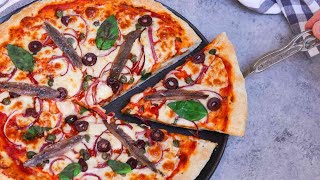 Anchovy Pizza Recipe How to Cook Anchovies On Pizza [upl. by Falo]