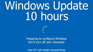 Windows Update Screen REAL COUNT 10 hours 4K Resolution [upl. by Profant]