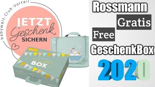 Rossmann babywelt Free presents in Pregnancy Schwangershaft box Gratis box Vlogs 14 [upl. by Jennica919]