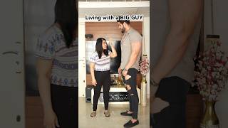 Tall boy and short girl love story🤣 Living with Big guy🔥Sachin Mann Shorts🔥 Comedy Laugh Viral [upl. by Dauf140]