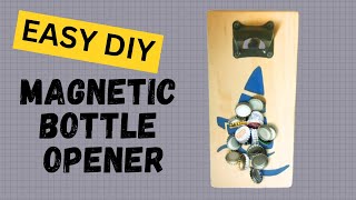 Amazing Gift Idea 🧲 DIY Fridge Bottle Opener with Magnetic Cap Catcher [upl. by Aborn]