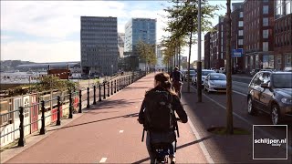 Cycling from west to east Amsterdam [upl. by Adli]