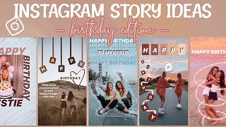 7 Creative Birthday Stories For Instagram [upl. by Doubler161]