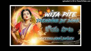 wija pite Koya New Trending Dj song 2024 Mix By Dj Seethu Nani Smiley From Dgm [upl. by Thurman302]