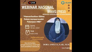 WEBINAR NASIONAL BERSAMA NARASUMBER INTERNASIONAL [upl. by Naltiac]