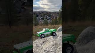 RC4WD TF2 110 scale rc rock crawler Proline GMC K30 dually body [upl. by Althea]