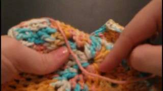 Crochet Granny Square Dishcloth [upl. by Pearline]