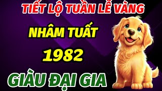 CỰC SỐC TUỔI NHÂM TUẤT SINH 1982 ĐÚNG TRONG TUẦN LỄ VÀNG CỦA THÁNG 10 ÂM LỊCH GIÀU VƯỢT MẶT ĐẠI GIA [upl. by Kcirdde]