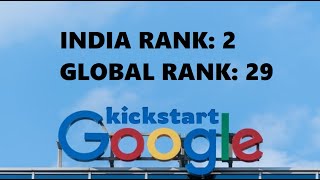 India Rank 2 in Google Coding Competition  Kickstart Round A 2021  Screencast with all solutions [upl. by Mode]