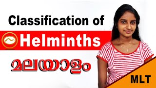 Helminths classification in Malayalam Helminths Cestode Trematode and Nematode biohub [upl. by Houston]