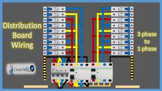 3 Phase Distribution Board Wiring Diagram [upl. by Madden]