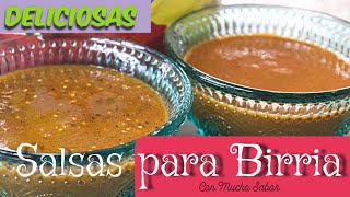 SALSAS PARA BIRRIA o  Barbacoa  Super Deliciosas [upl. by Lezirg]