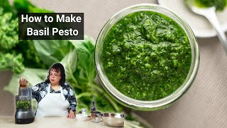 How to Make Basil Pesto 🍃🍃 [upl. by Oderfodog]