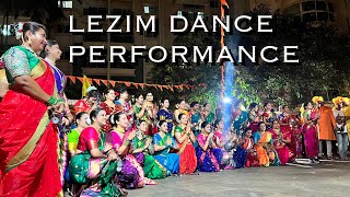 Best Lezim Dance Performance  Ganpati Fest 2024  Full Energy  Bappas Blessings  Sangrians [upl. by Sigfrid]