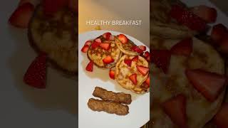 HEALTHY BREAKFAST IDEA  HIGH PROTEIN BREAKFAST  PROTEIN PANCAKES shorts healthybreakfast [upl. by Peckham562]