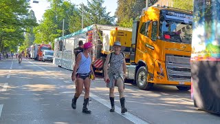 Street Parade 2024 Lovemobiles  Trucks  Wagen in Zürich [upl. by Llerrat]